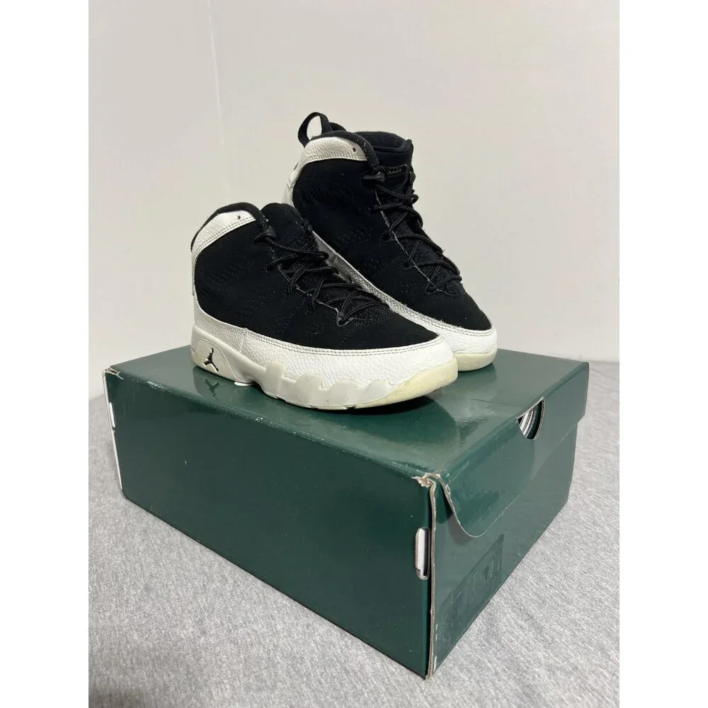 Nike Air Jordan 9 Retro Shoes Youth Size 3Y Black White Basketball GS 401811-021